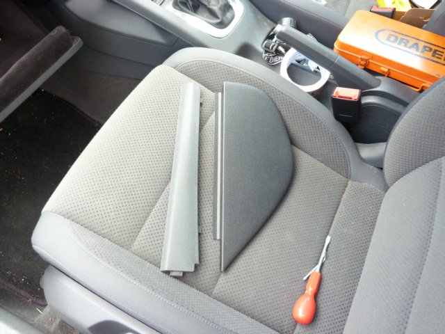 Passenger side plastic covers